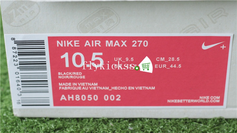 Nike Air Max 270 Black Red Cream